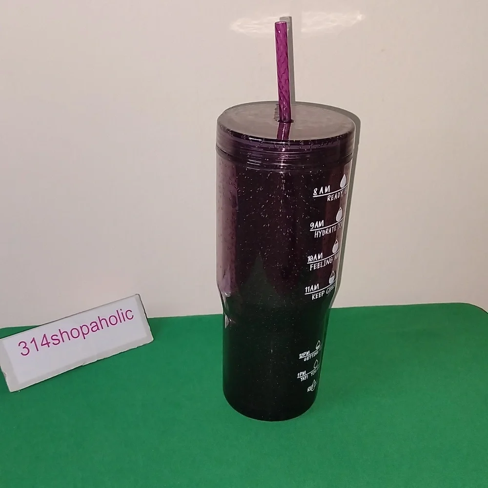 30 Oz. Hydration Tracker Tumbler With Straw
